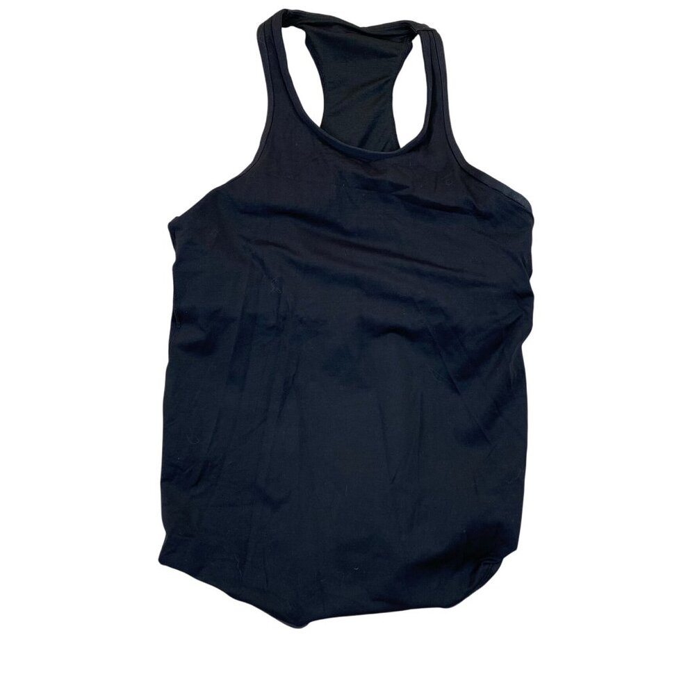 Lululemon Womens Athletic Tank Top Small Black Racerback Sleeveless Activewear